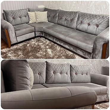 Divanlar: Künc divan 500 man(Keşlə). Divanin olcusi 280x180 Derinlik 87Hər — 1