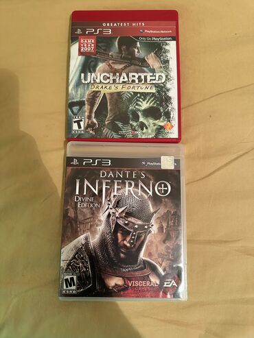жёсткий диск: Playstation 3 üçün Uncharted drakes fortune - 15 azn Dante’s Inferno
