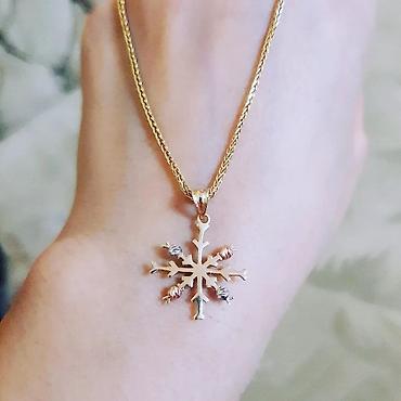 boyunbağ: Boyunbağı, Tiffany, Sarı qızıl, 585 Əyar, 235 g, Ödənişli çatdırılma — 8
