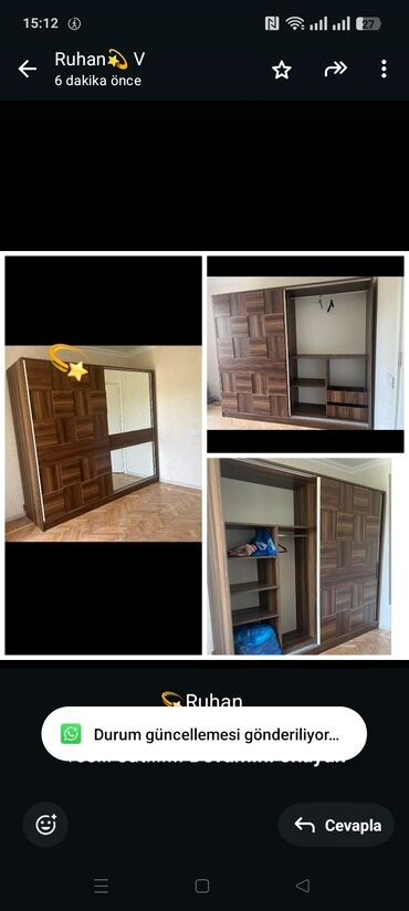 💫Ruhan Dolab 200 azn Tecili satilir Eni 240 hun 205 Derinliy 60 sm