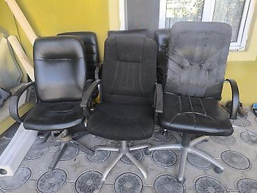 2 el mebel: İşlənmiş, Təkərli, Qolları tənzimlənmir, Süni dəri — 1