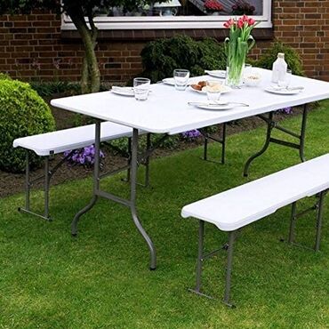 Baštenski nameštaj: Baštenska ganitura, bоја - Bela, Novo — 3