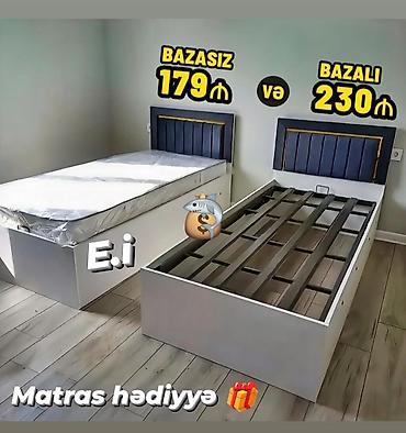 matras döşek: Tək nəfərlik çarpayı modeli - Variantlar: - Bazalı - Bazasız - — 1