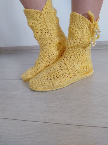 Домашние тапочки: Домашние тапочки, 37.5, Новый, цвет - Желтый, Самовывоз — 2