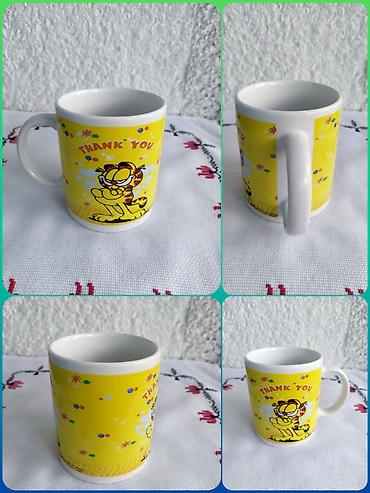 Ostalo posuđe: Vintage Garfild Keramička Šolja "Thank You" 80s Garfild Keramička — 2