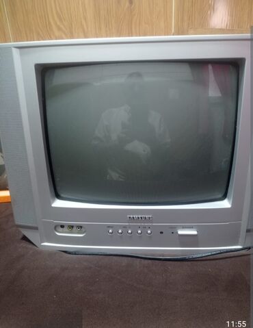 irsad telecom televizor: Samsung CRT televizor - Klassik kineskop ekranlı model, gümüşü korpus
