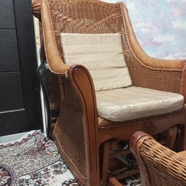 подвесное кресло из ротанга: Кресло-качалка, Б/у