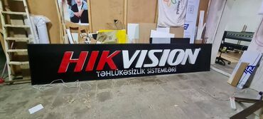 Reklam löhvələri: Obyekt üzərindən çıxarılmış hazır "Hikvision" reklamı satılır. Kamera