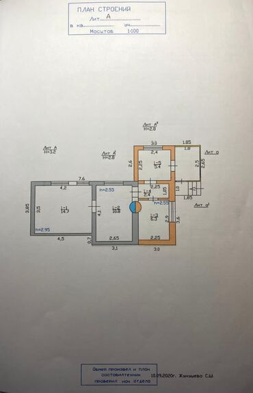 мини дом: 40 м², 3 комнаты, Старый ремонт Без мебели