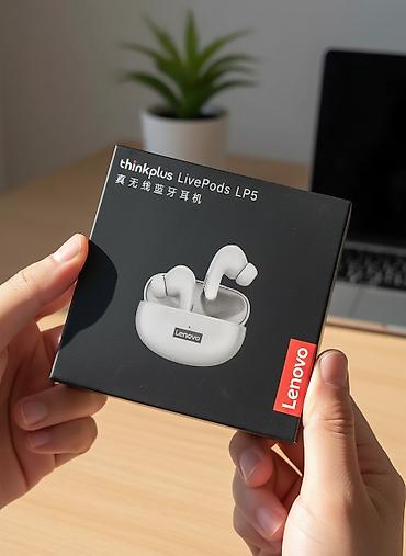 Новый Беспроводные (Bluetooth) Наушники, Lenovo, цвет - Серый at lalafo.az Новый Беспроводные (Bluetooth) Наушники, Lenovo, цвет - Серый