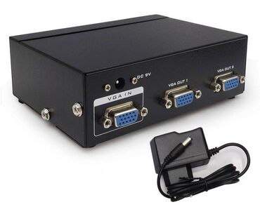 блоки питания для ноутбуков prologix: Разветвитель видеосигнала VGA 1 на 2 FJ-2002 350MHz Арт.2255