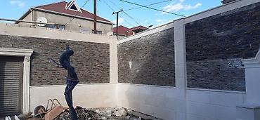 Fasad işləri: Kabançik travertin dekorativni daş usdasi -da lalafo.az — 27 Fasad işləri: Kabançik travertin dekorativni daş usdasi — 27