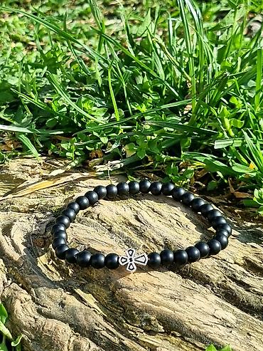 Narukvice: Kalist ručno rađene kamene brojanice od oniksa sa blagoslovom SPC — 2