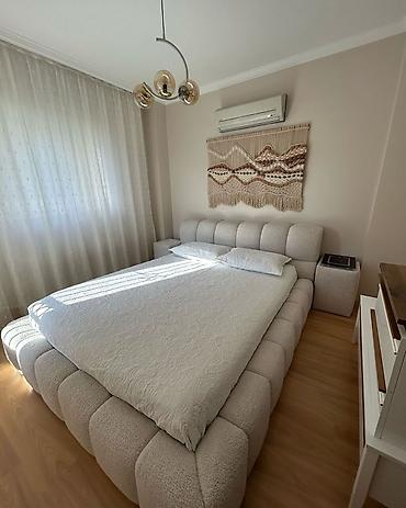 redustar kapsul: Mebel dəsti – Yumşaq çərçivəli modern çarpayı - Model: kapsul formalı — 4