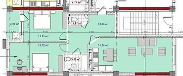 Продажа квартир: 3 комнаты, 88 м², Элитка, 12 этаж, Евроремонт — 3