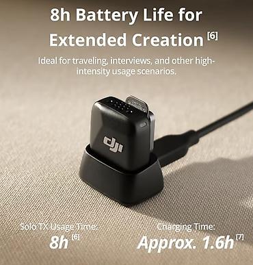 gitara kabel: DJI Mic Mini mikrafonu 🔶 Mikrofon tipi: Omnidirectional (360° səs — 6