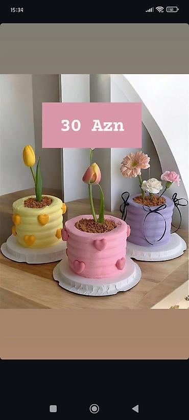 Başqa xidmətlər: Şirniyyat aləmi hər cür tort ların dekorlarin hazırlanması — 7