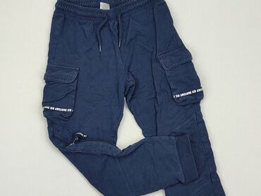 spodnie z łańcuchami dla dzieci: Other children's pants, Little kids, 9 years, 128/134, condition - Satisfying