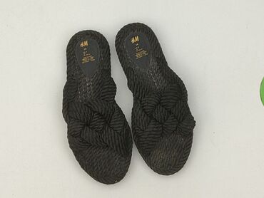 rajstopy do butow z odkrytymi palcami: H&M, Klapki damskie, rozmiar 38