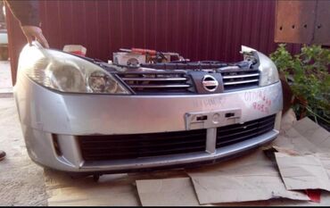 Передние фары: Ноускат Nissan, 2003 г., Б/у, Оригинал