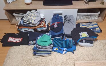 majice na bretele za devojčice: Bundle: Sweatshirts, Sweaters, Jeans, For boys, age: 8-9 years