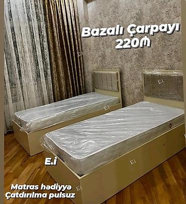 Мебель для дома: Bazalı çarpayı – 220₼ Xüsusiyyətlər: - Alt hissəsi bazalı saxlama — 1