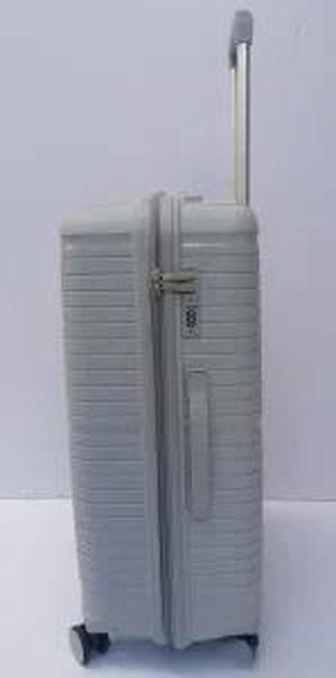 Putni koferi i torbe: Tvrdi kofer na točkiće – sivi - Materijal: izdržljiva tvrda školjka — 19