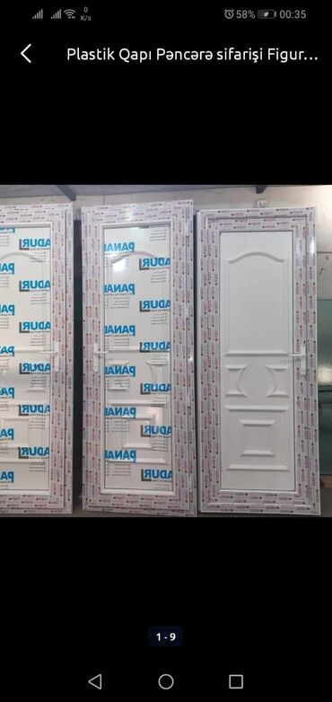 Plastik qapılar: Plasti̇k qapi pəncərə si̇fari̇şi̇ Plastik aluminium qapı pəncərə — 22