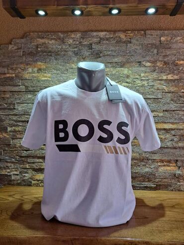 adidas majica muska: Men's T-shirt Hugo Boss, M (EU 38), L (EU 40), bоја - Siva