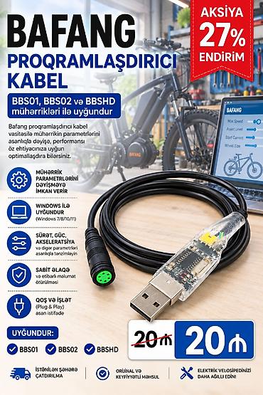 dc motor qiymetleri: BAFANG proqramlaşdırıcı kabel. Bu USB proqramlaşdırma kabeli Bafang — 1