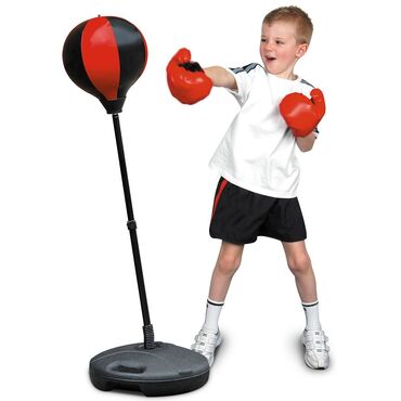 Тренажеры: Детская боксерская груша С перчатками. Описание : Боксерский мешок