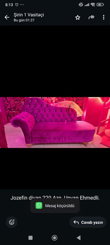 Ford: Jozefin divan 220 Azn. Unvan Ehmedli. Shirin x