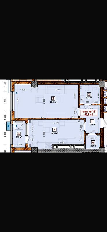 псо джал: 1 комната, 49 м², Нижний Джал (Джал-23) Элитка, 9 этаж, ПСО (под самоотделку) — 3