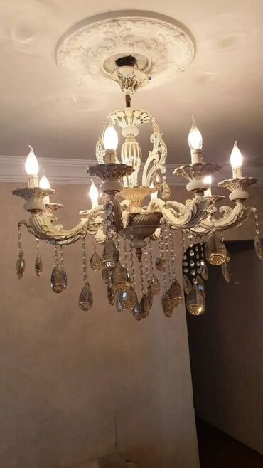 çilçıraq qiymətləri: Çılçıraq, 6 lampa, Xrustal