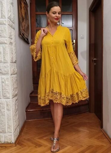 Haljine: Obim grudi 128cm
Duzina 135
Viskoza 100%
5100 din na lalafo.rs — 13 Haljine: Obim grudi 128cm
Duzina 135
Viskoza 100%
5100 din — 13