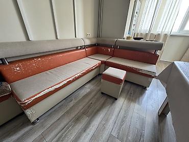 угловой диван кухня: Кухонный уголок 2200*1700 с большим обеденным 1600*85 столом и 4 — 4
