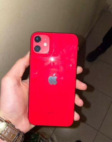 Apple iPhone: IPhone 11, 64 GB, Qırmızı, Face ID