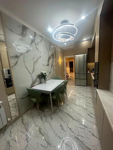 квартира с терассой: 3 комнаты, 106 м², Асанбай мкр Элитка, 2 этаж, Дизайнерский ремонт — 6