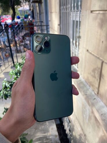 iphone 13 pro max ucuz: IPhone 11 Pro Max, Matte Midnight Green, Face ID