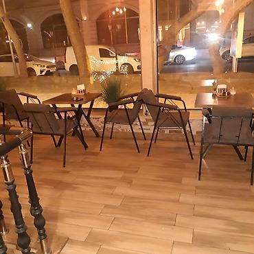 Sifarişlə restoran mebeli: Stullar ilə, Dördbucaq masa — 4