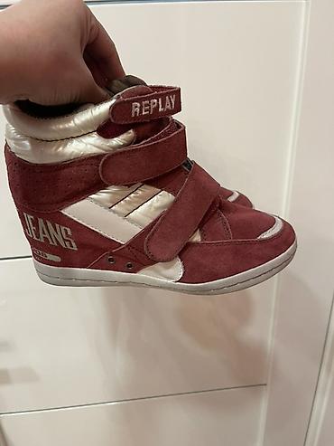 Другая женская обувь: Набор женской обуви. 1) Кеды/сникеры REPLAY - Цвет: бордовый с белыми — 1