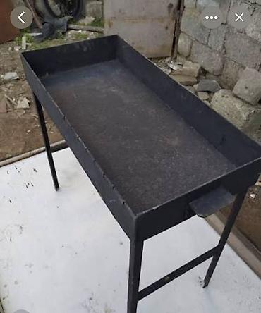 manqal kabab: Manqal dəsti – müxtəlif ölçülərdə metal qril/manqal - Material: qalın — 2