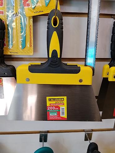 спираль для плитки: Шпатель нержавеющий TT TOOLS SCRAPER, 200 мм - Полотно из нержавеющей — 1