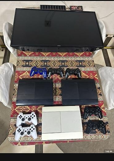 playstation 4 oyun yazilmasi: PlayStation 3 Super Slim komplekti - 3 ədəd PS3 Super Slim konsolu: 2 — 1