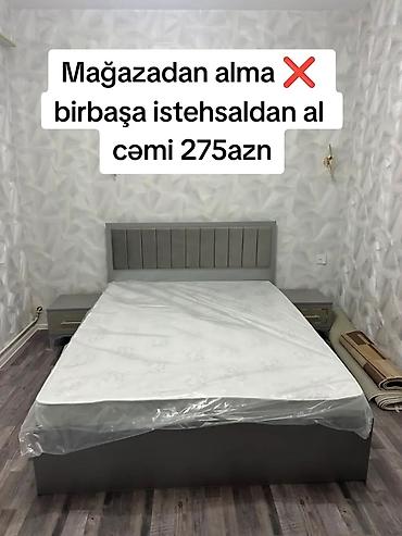 tumba satilir: İkinəfərlik çarpayı, 2 tumba, Yeni — 1