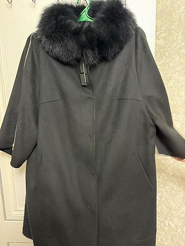 Пальто, Кашемир, По колено, XL