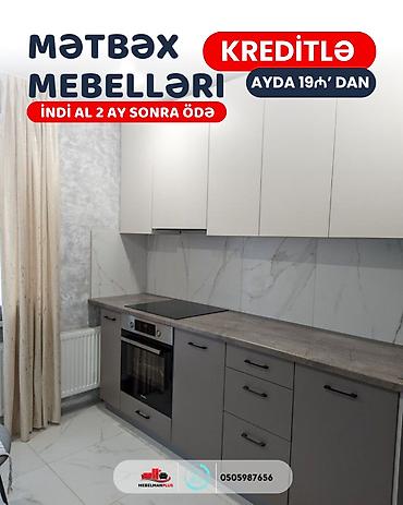 şaxda baba: Sifarişlə mətbəx dəsti, Özü çəkən petlələr, Mat laminat, Kredit var, Pulsuz çatdırılma — 7