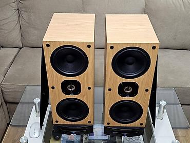 Zvučnici i stereo sistemi: JM Lab stereo zvučnici – podnostojeći, drveni finiš (svetli hrast), sa — 5