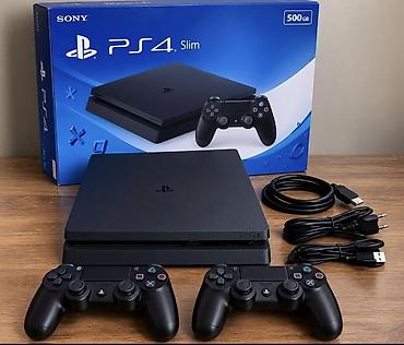 плейстейшин 4: Sony PlayStation 4 Slim 500 ГБ Комплектация: - консоль PS4 Slim (500 — 1