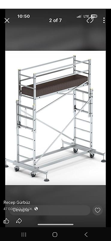 Alətlər: Alüminium mobil skafold (iskele) sistemi - Material: yüngül və — 9
